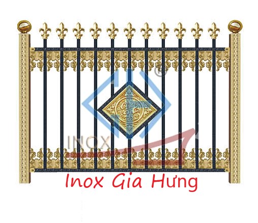 Hàng rào inox / Hoa văn - HR02
